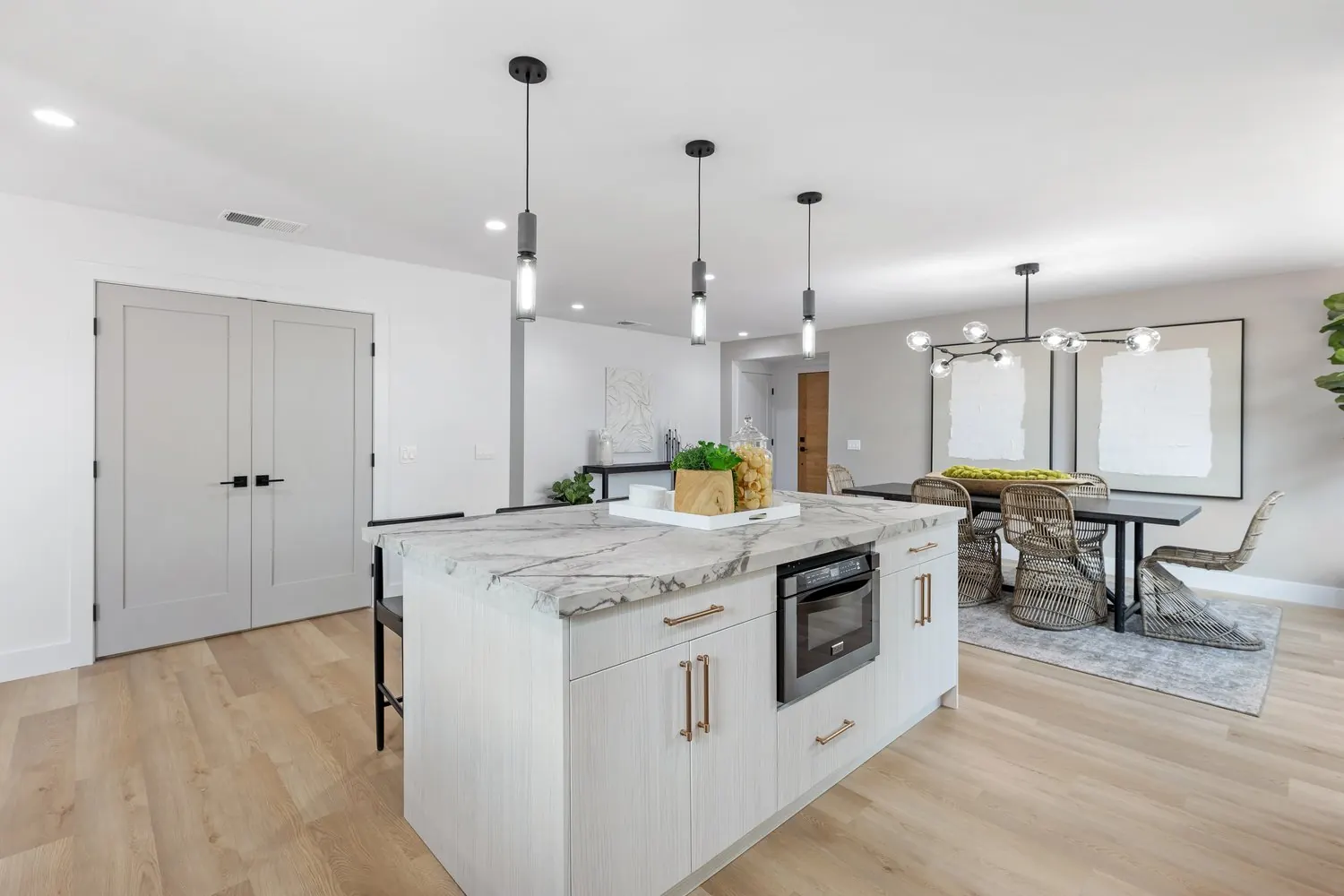 Living space remodel in Long Beach