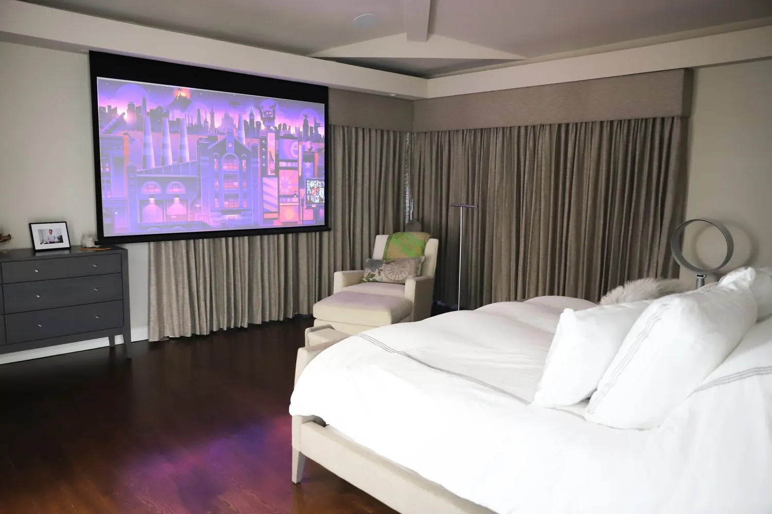 Primary suite in a custom home