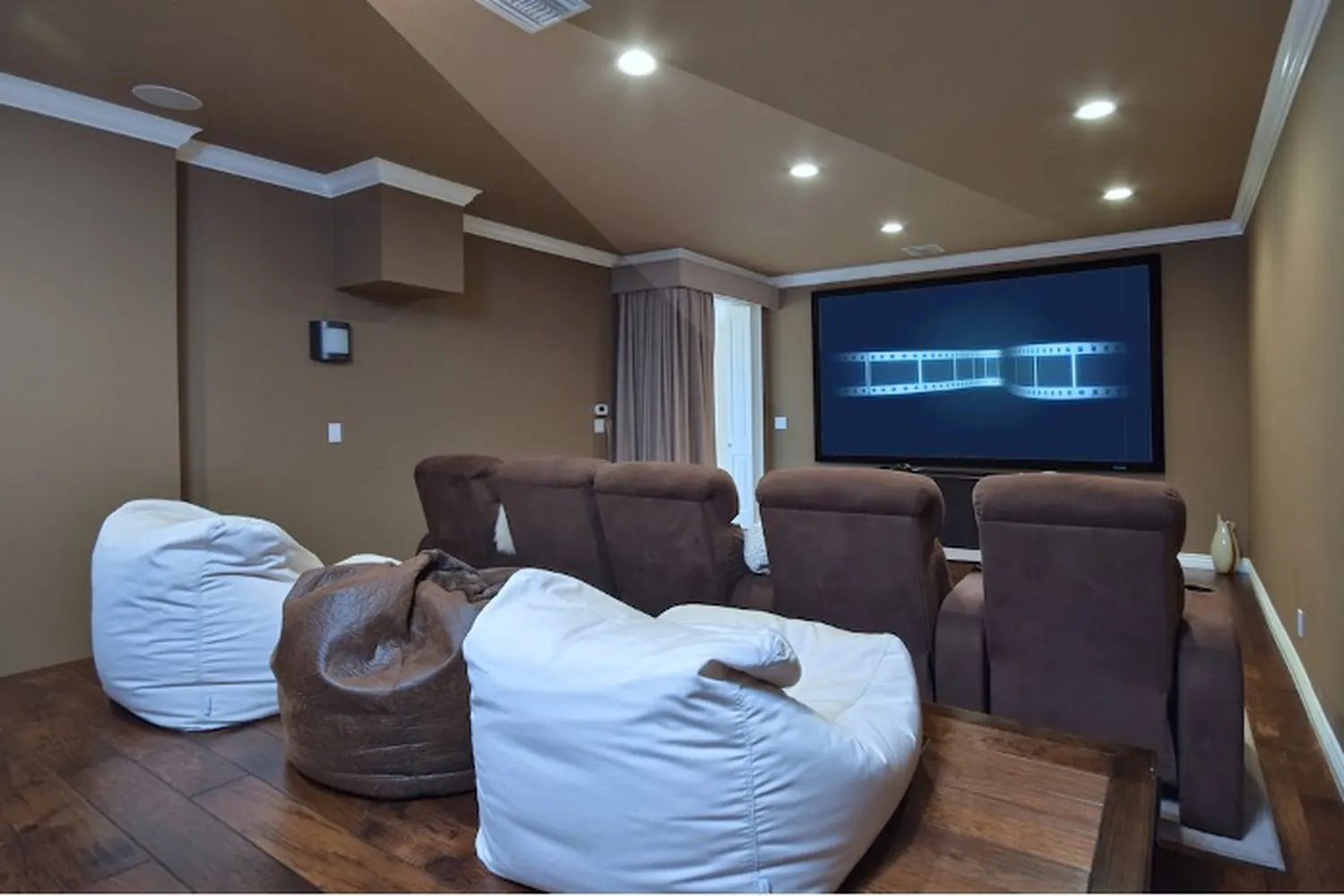Home theater in a full-home remodel