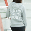 Zip-up hoodie red - Image 2